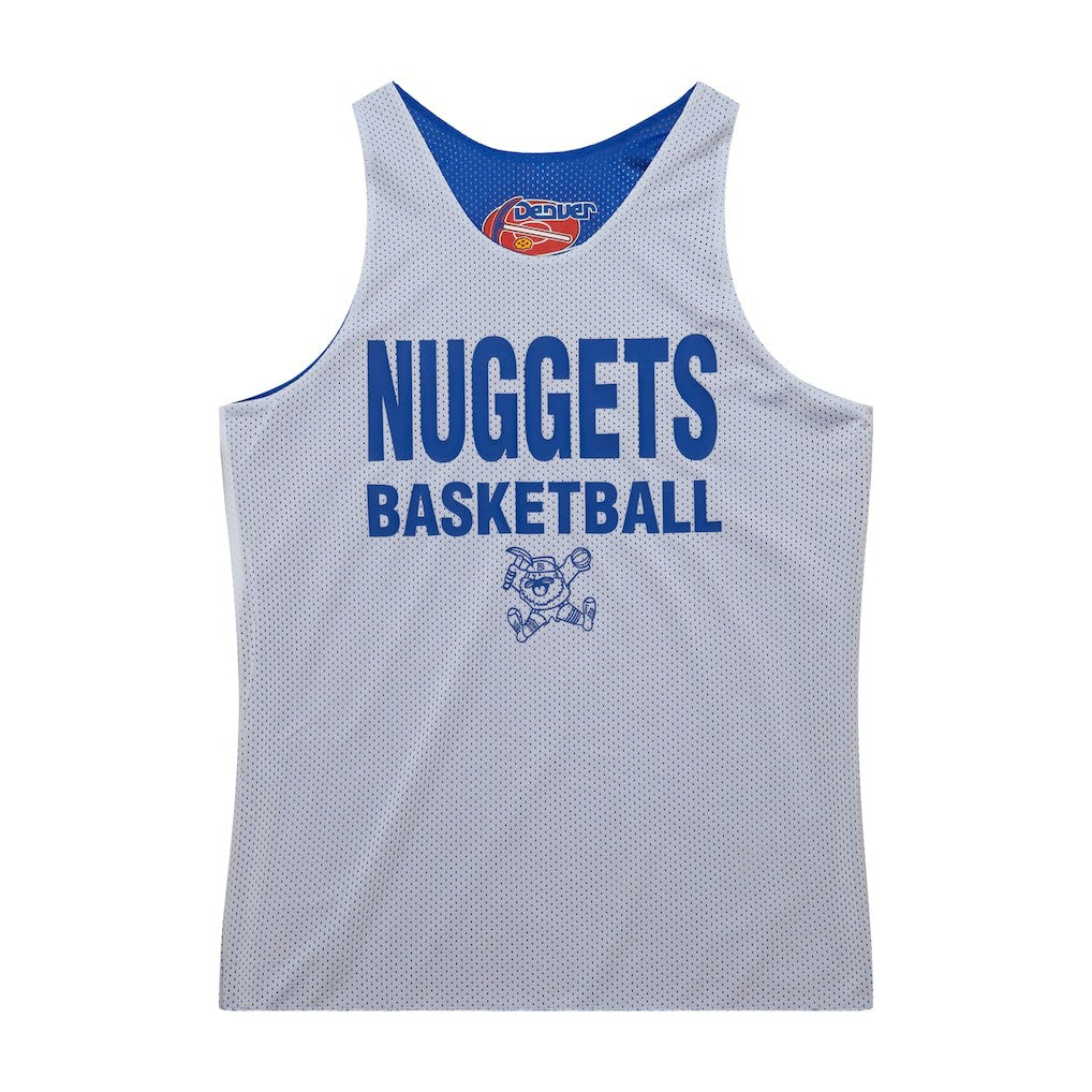 Denver Nuggets Hardwood Classics Reversible Mesh Practice Jersey Royal/White - Mitchell & Ness
