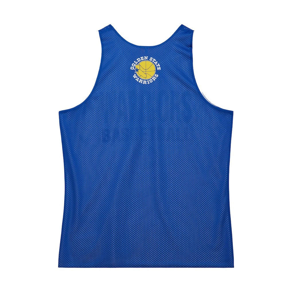 Golden State Warriors Hardwood Classics Reversible Mesh Practice Jersey Royal/White - Mitchell & Ness
