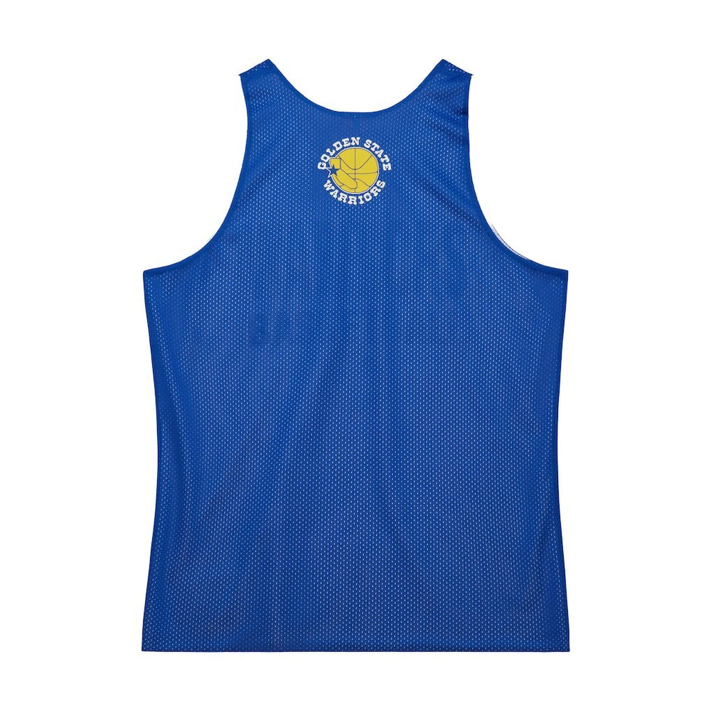 Golden State Warriors Hardwood Classics Reversible Mesh Practice Jersey Royal/White - Mitchell & Ness