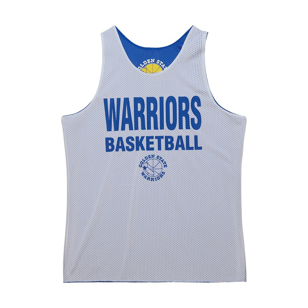 Golden State Warriors Hardwood Classics Reversible Mesh Practice Jersey Royal/White - Mitchell & Ness