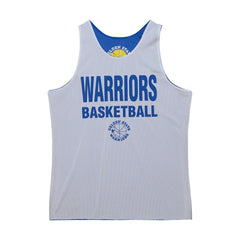 Golden State Warriors Hardwood Classics Reversible Mesh Practice Jersey Royal/White - Mitchell & Ness