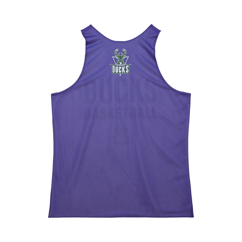 Milwaukee Bucks Hardwood Classics Reversible Mesh Practice Jersey Purple/White - Mitchell & Ness