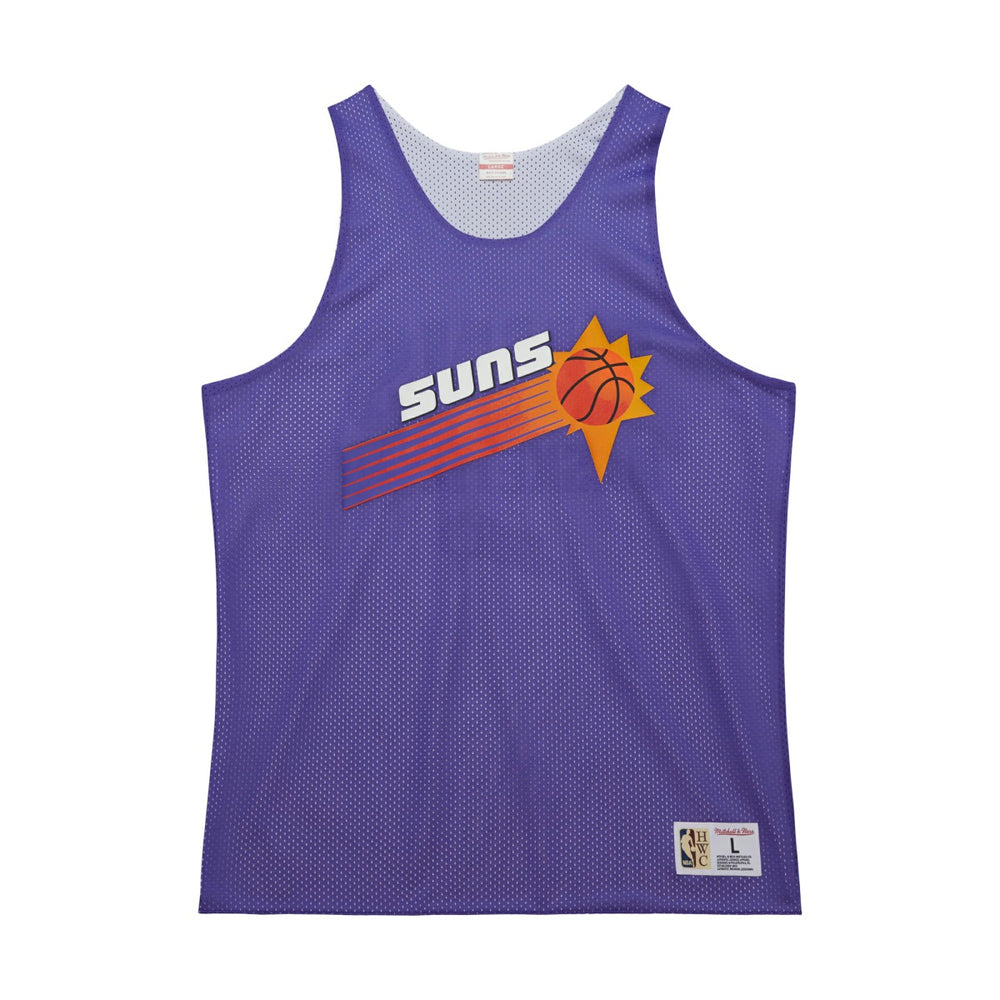 Phoenix Suns Hardwood Classics Reversible Mesh Practice Jersey Purple/White - Mitchell & Ness