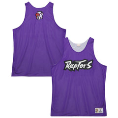 Toronto Raptors Hardwood Classics Reversible Mesh Practice Jersey Purple/White - Mitchell & Ness