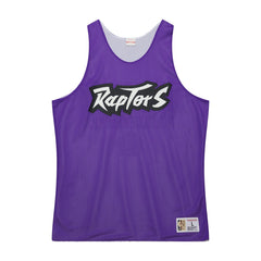 Toronto Raptors Hardwood Classics Reversible Mesh Practice Jersey Purple/White - Mitchell & Ness