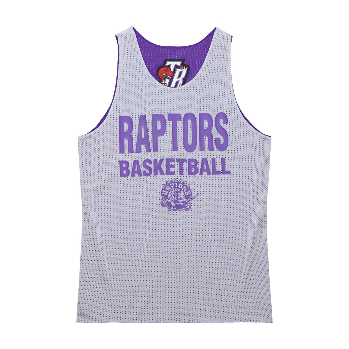 Toronto Raptors Hardwood Classics Reversible Mesh Practice Jersey Purple/White - Mitchell & Ness