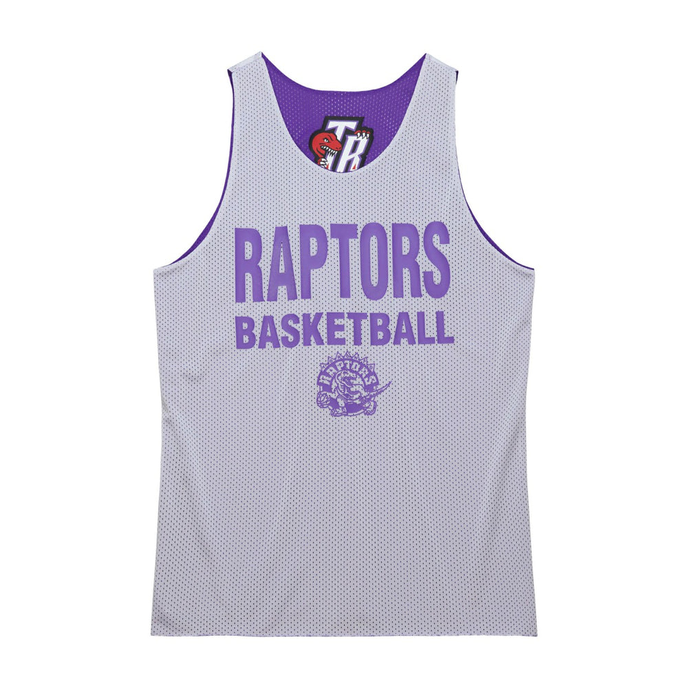 Toronto Raptors Hardwood Classics Reversible Mesh Practice Jersey Purple/White - Mitchell & Ness