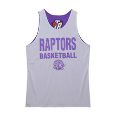 Toronto Raptors Hardwood Classics Reversible Mesh Practice Jersey Purple/White - Mitchell & Ness