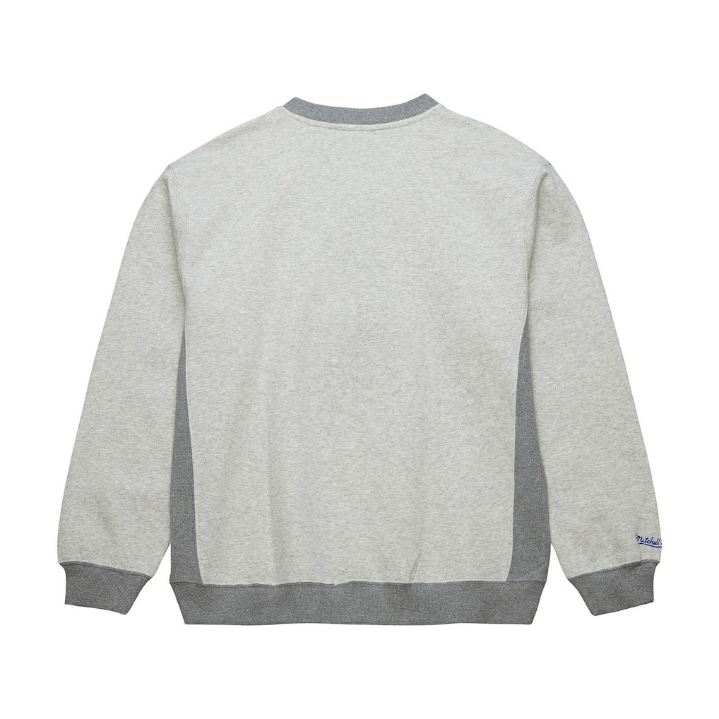 Golden State Warriors Vintage Logo Pullover Sweatshirt Heather Gray - Mitchell & Ness