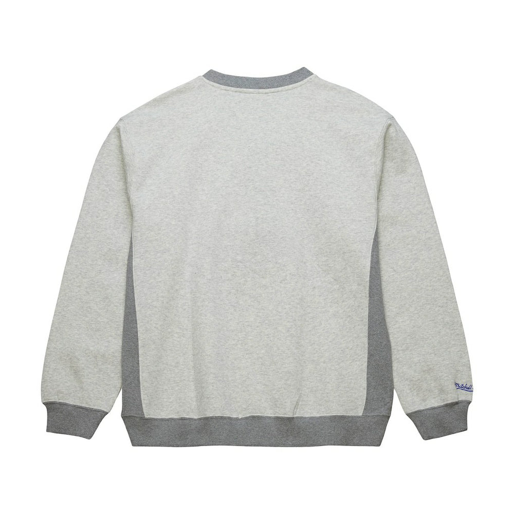 Golden State Warriors Vintage Logo Pullover Sweatshirt Heather Gray - Mitchell & Ness