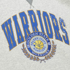 Golden State Warriors Vintage Logo Pullover Sweatshirt Heather Gray - Mitchell & Ness