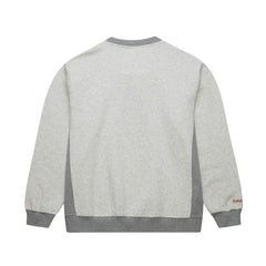 Chicago Bulls Vintage Logo Pullover Sweatshirt Heather Gray - Mitchell & Ness