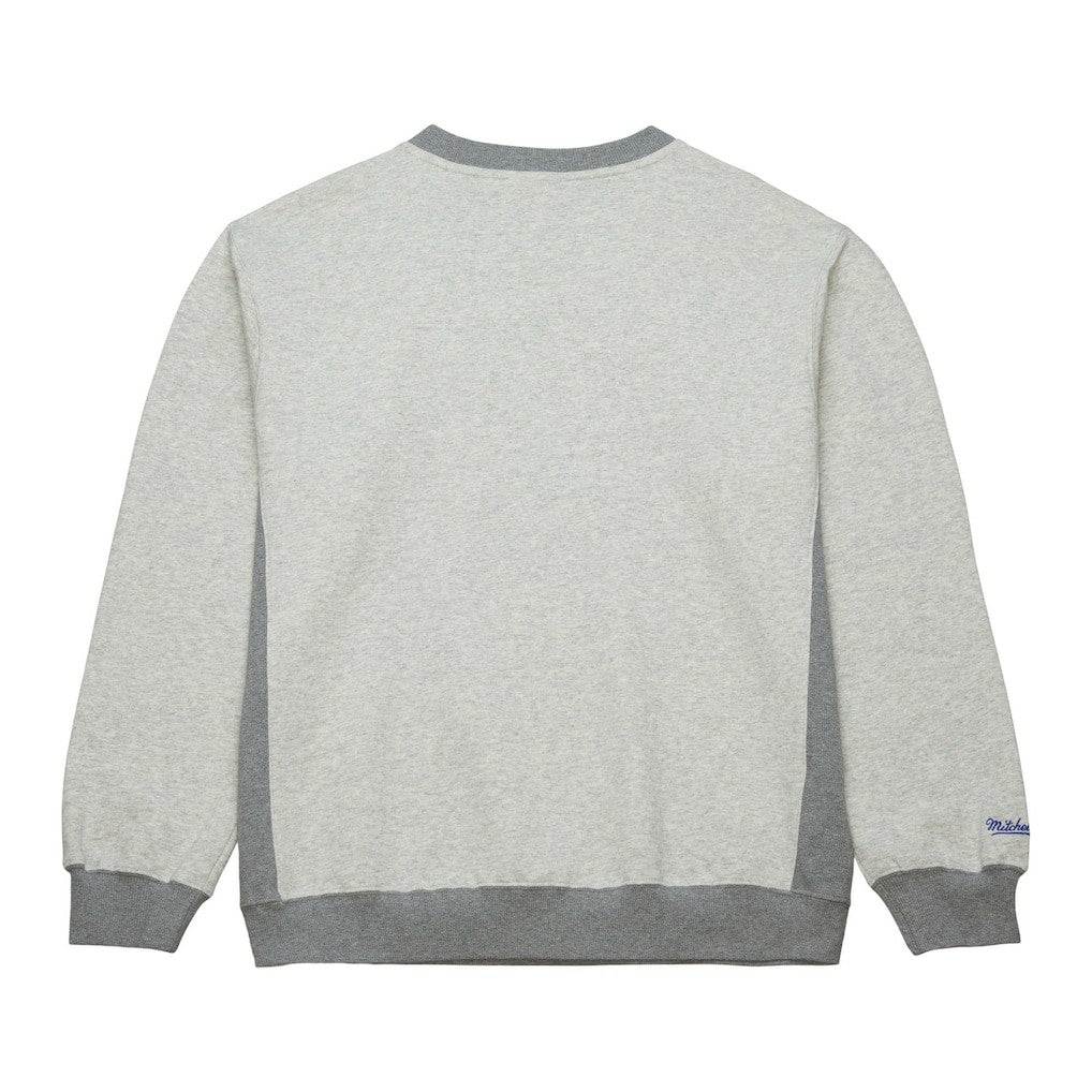 Denver Nuggets Vintage Logo Pullover Sweatshirt Heather Gray - Mitchell & Ness