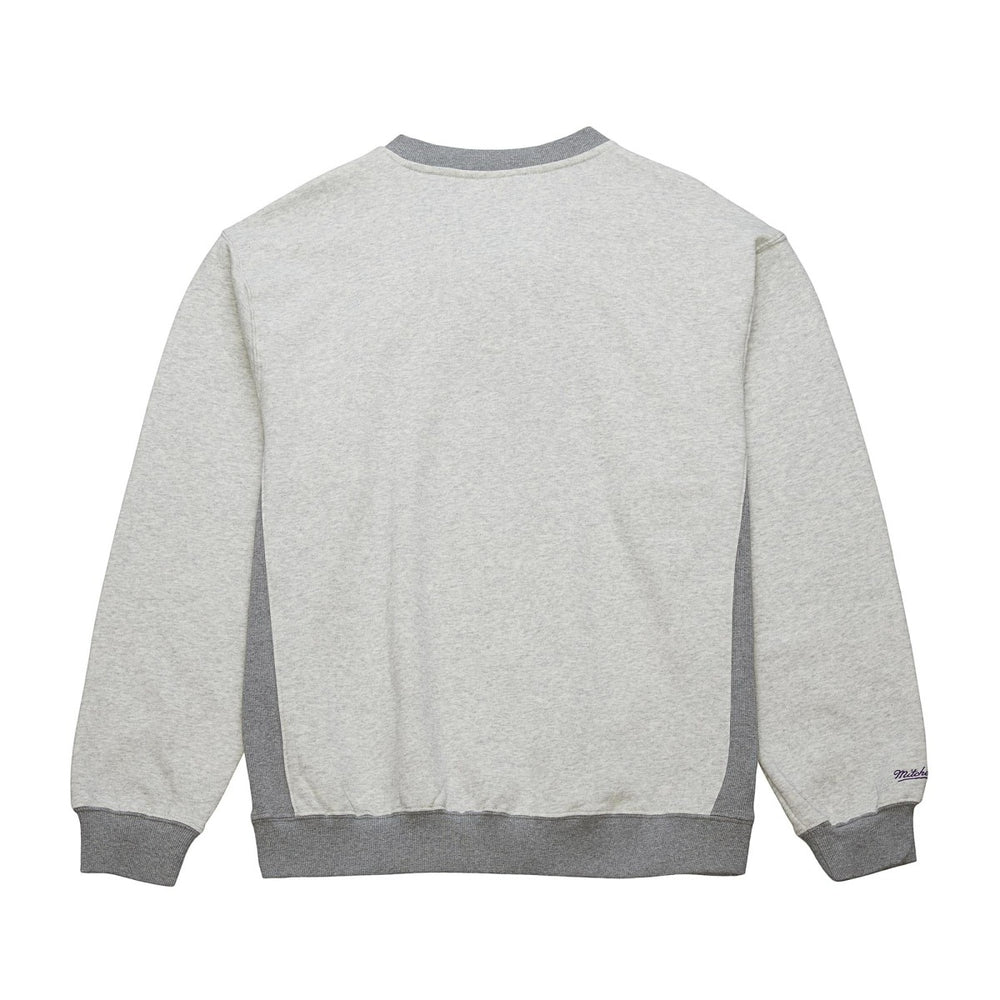 Los Angeles Lakers Vintage Logo Pullover Sweatshirt Heather Gray - Mitchell & Ness outlet
