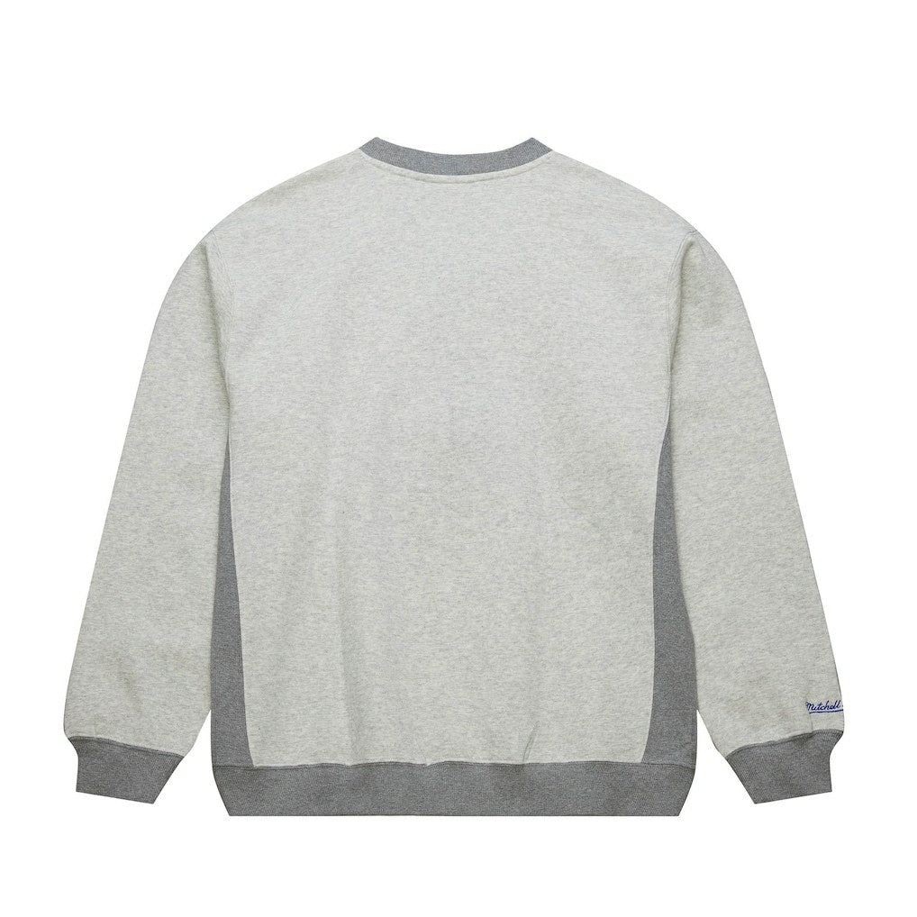 Philadelphia 76ers Vintage Logo Pullover Sweatshirt Heather Gray - Mitchell & Ness outlet