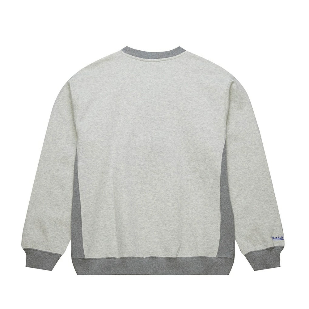 Philadelphia 76ers Vintage Logo Pullover Sweatshirt Heather Gray - Mitchell & Ness outlet