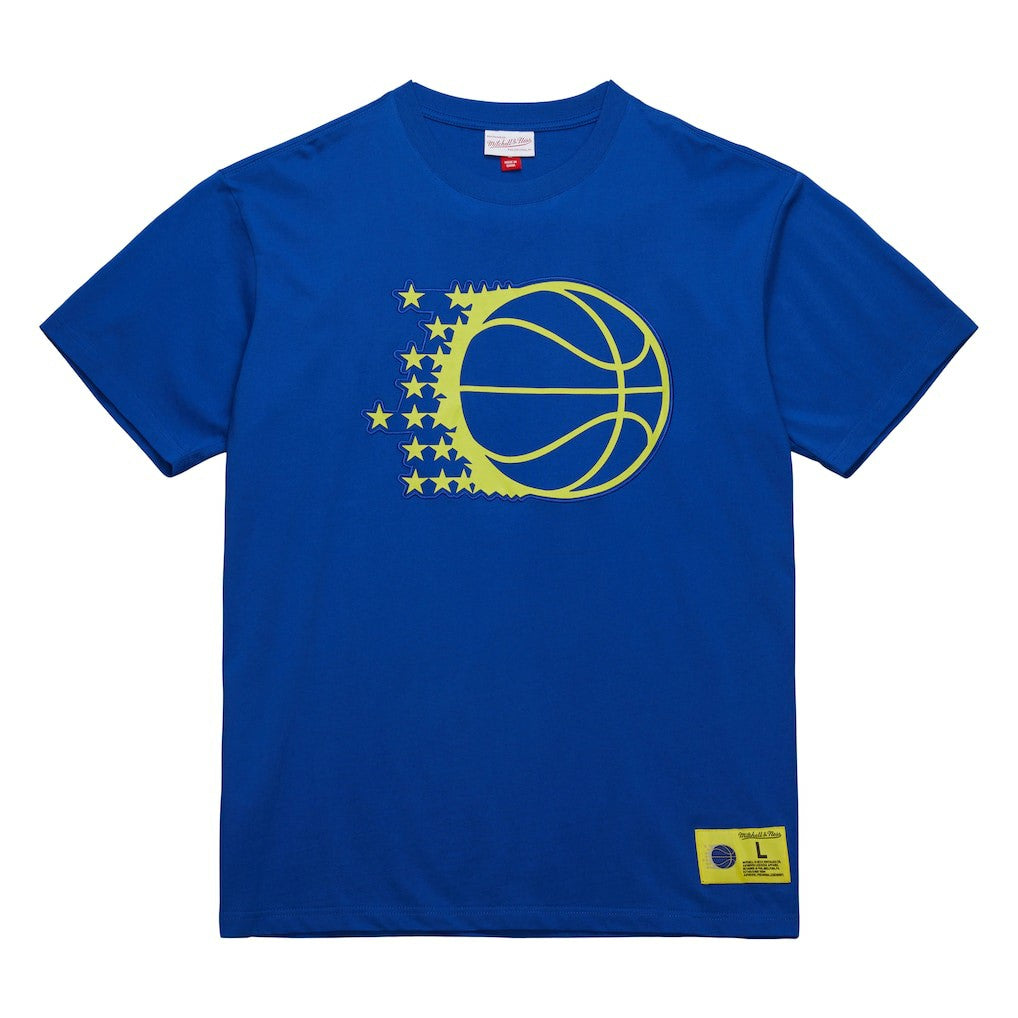 Orlando Magic Hardwood Classics Neon Nights Premium T-Shirt Blue - Mitchell & Ness outlet