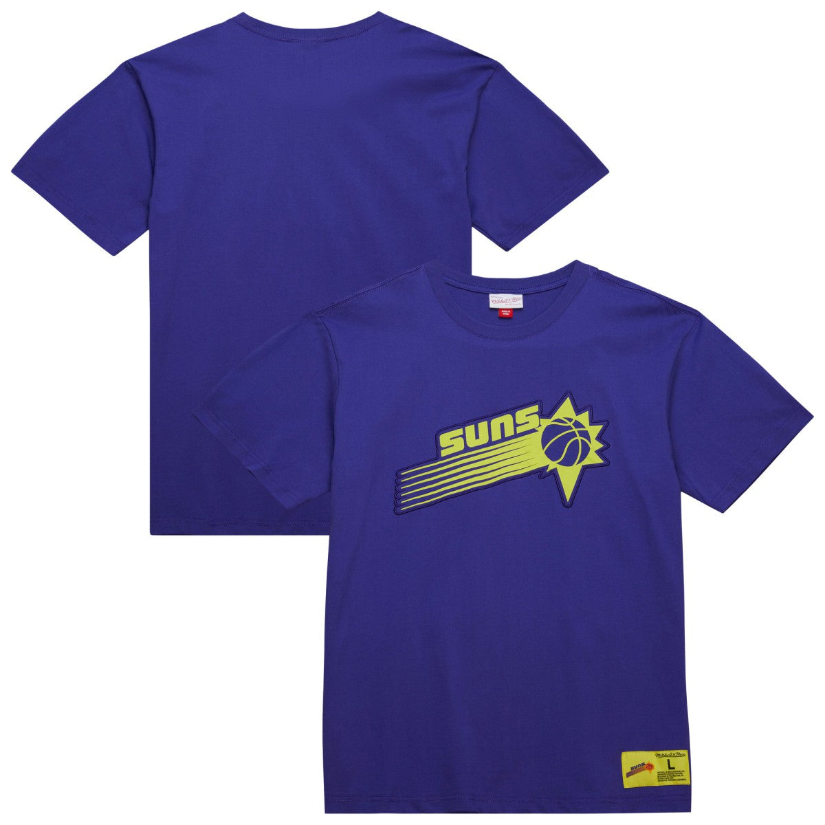 Phoenix Suns Hardwood Classics Neon Nights Premium T-Shirt Purple - Mitchell & Ness