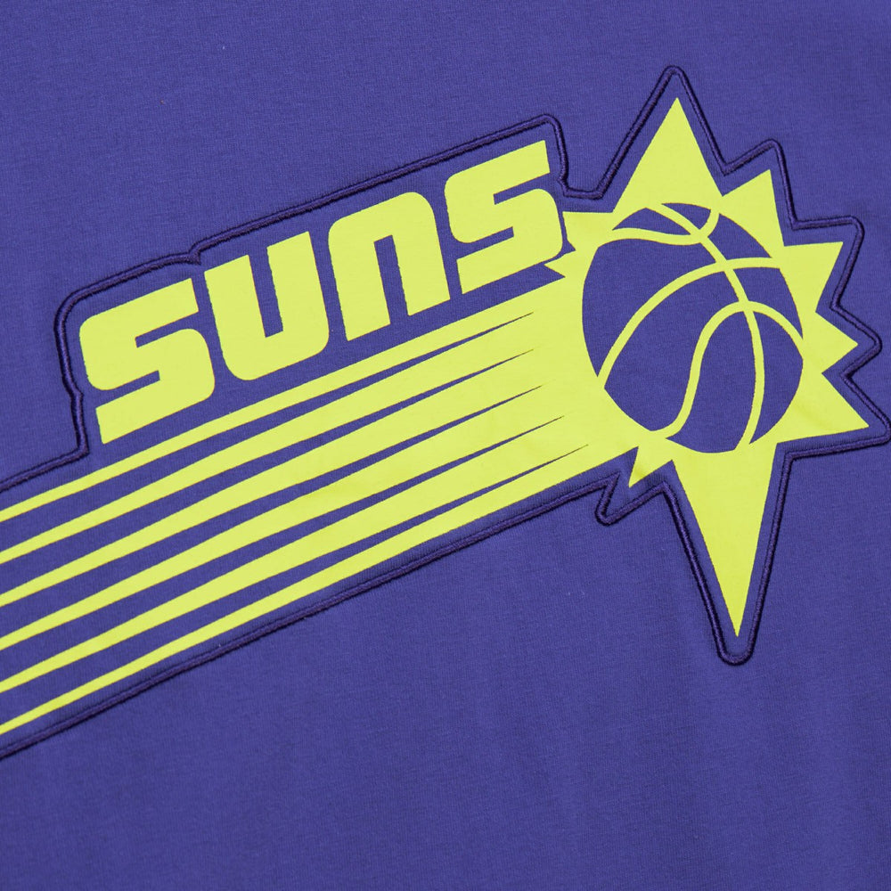 Phoenix Suns Hardwood Classics Neon Nights Premium T-Shirt Purple - Mitchell & Ness