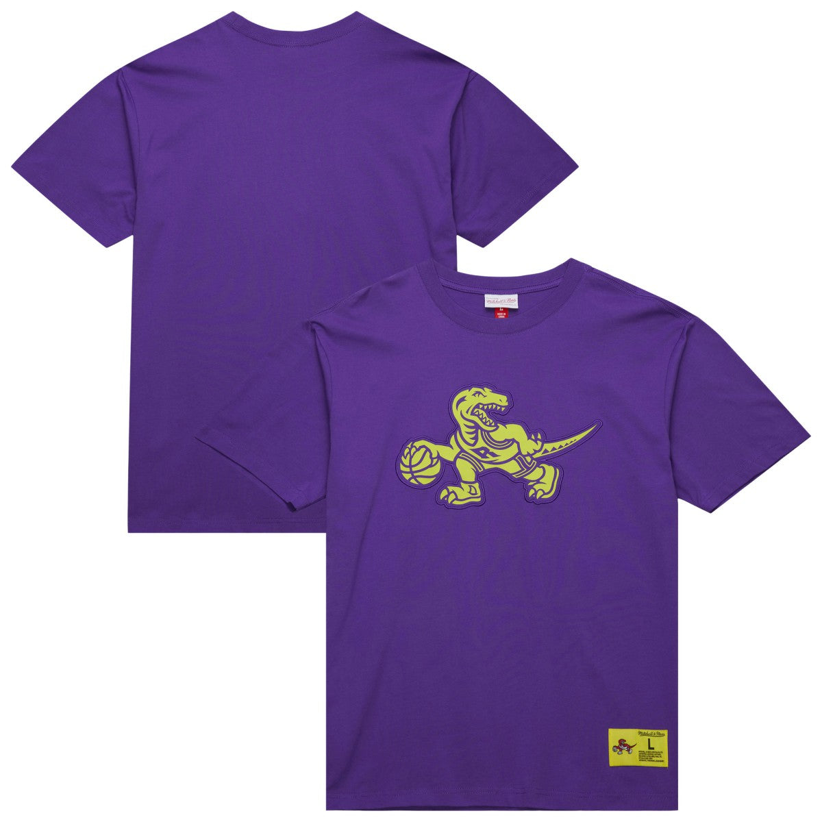 Toronto Raptors Hardwood Classics Neon Nights Premium T-Shirt Raptors Purple - Mitchell & Ness