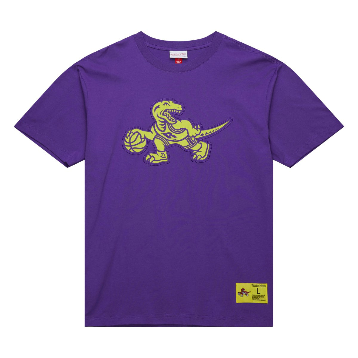 Toronto Raptors Hardwood Classics Neon Nights Premium T-Shirt Raptors Purple - Mitchell & Ness