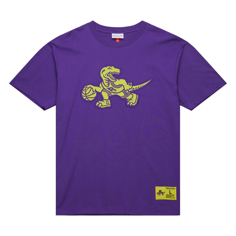 Toronto Raptors Hardwood Classics Neon Nights Premium T-Shirt Raptors Purple - Mitchell & Ness