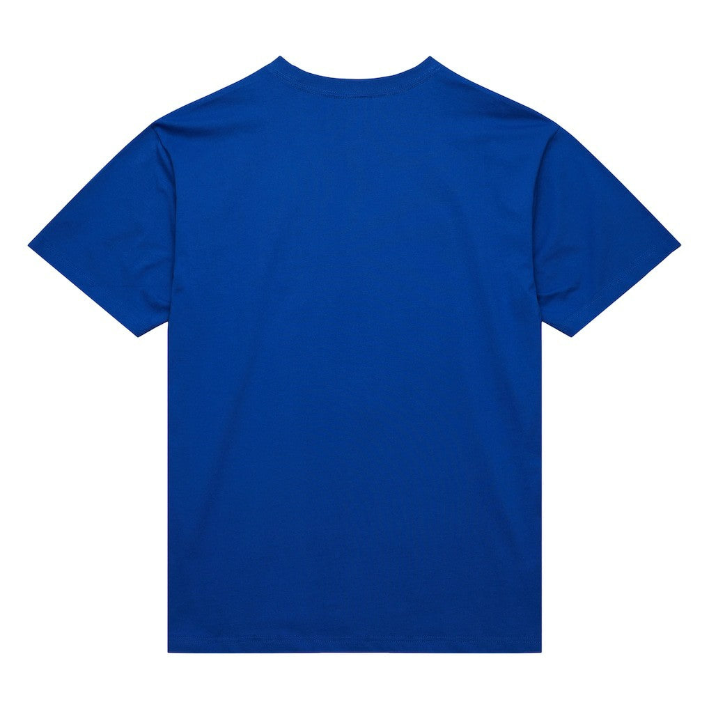 Golden State Warriors Hardwood Classics Neon Nights Premium T-Shirt Royal - Mitchell & Ness