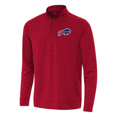 Buffalo Bills Antigua Bright Quarter-Zip Top - Heather Red Tops