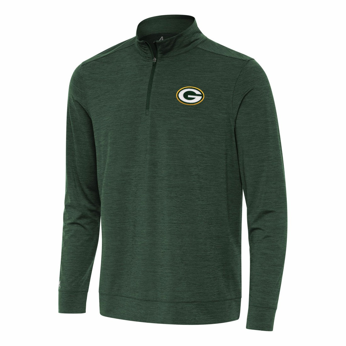 Green Bay Packers Antigua Bright Quarter-Zip Top - Green Tops