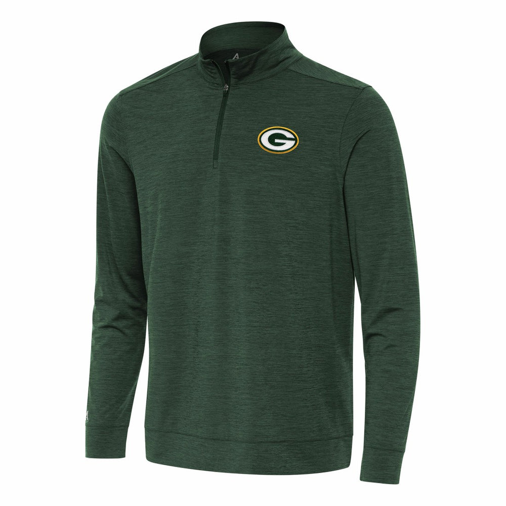 Green Bay Packers Antigua Bright Quarter-Zip Top - Green Tops