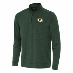 Green Bay Packers Antigua Bright Quarter-Zip Top - Green Tops