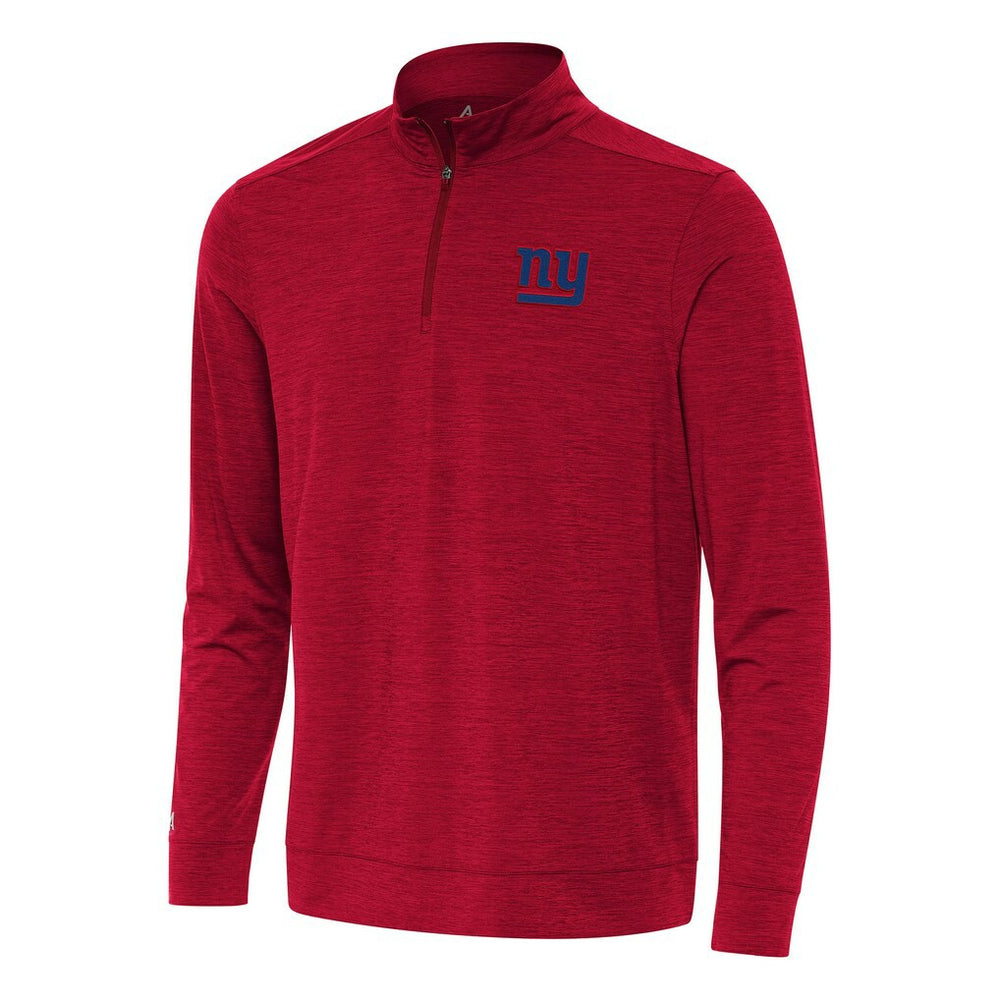 New York Giants Antigua Bright Quarter-Zip Top - Heather Red Tops