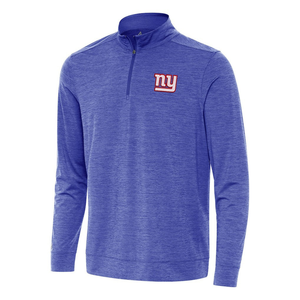 New York Giants Antigua Bright Quarter-Zip Top - Heather Royal Tops
