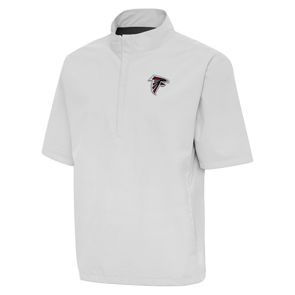 Atlanta Falcons Antigua Brisk Short Sleeve Quarter-Zip Windshirt - Heather Gray Shorts