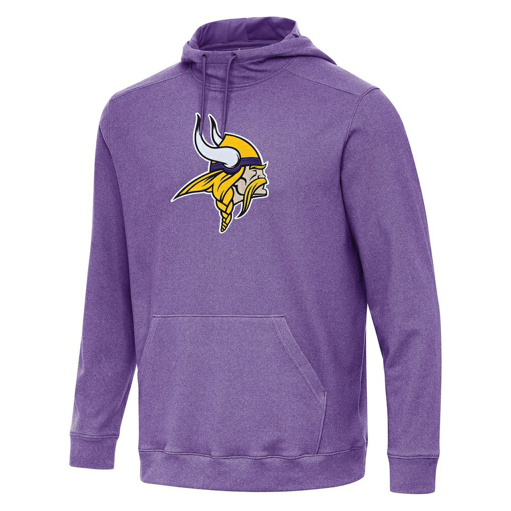Minnesota Vikings Antigua Cloud Pullover Hoodie - Heather Purple Hoodies
