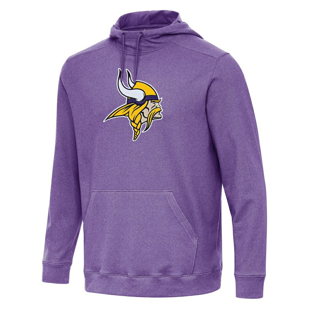 Minnesota Vikings Antigua Cloud Pullover Hoodie - Heather Purple Hoodies