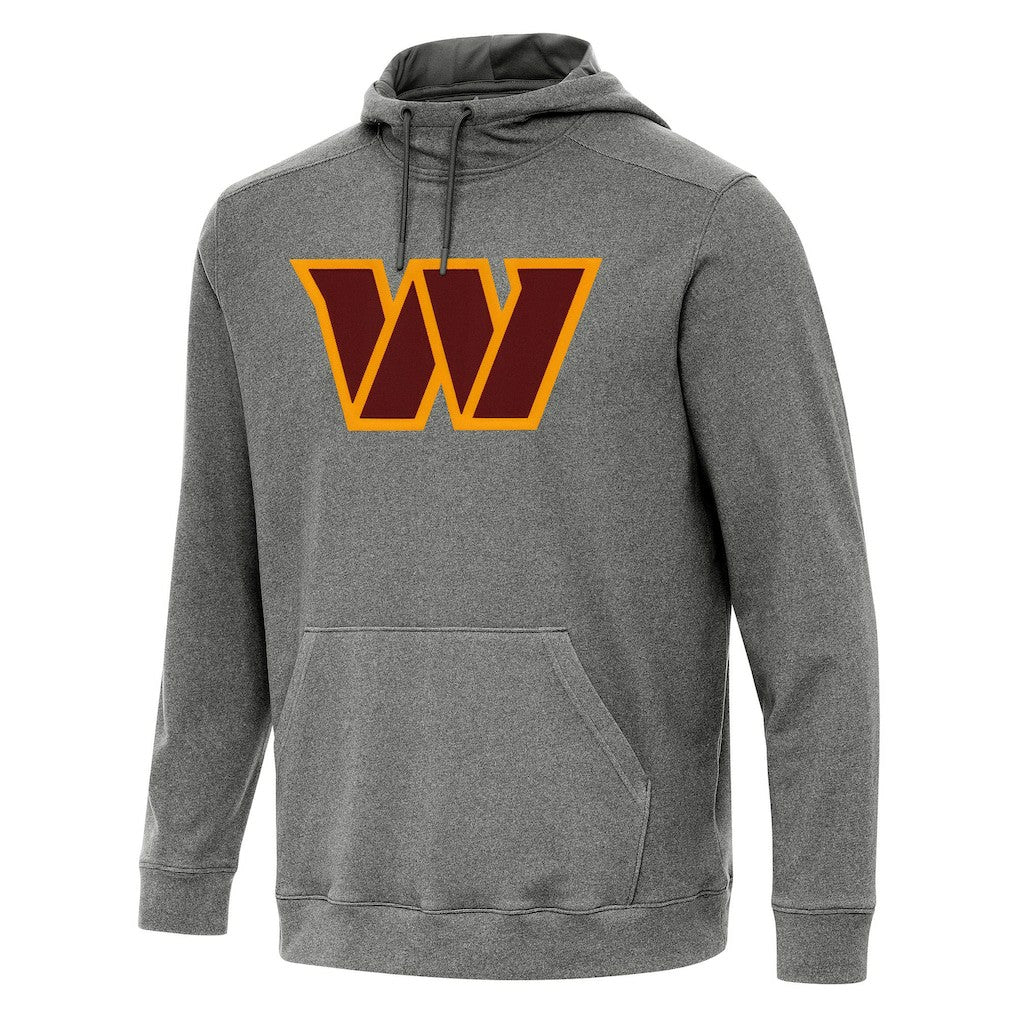 Washington Commanders Antigua Cloud Pullover Hoodie - Heather Black Hoodies