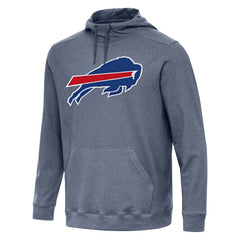 Buffalo Bills Antigua Cloud Pullover Hoodie - Heather Navy Hoodies
