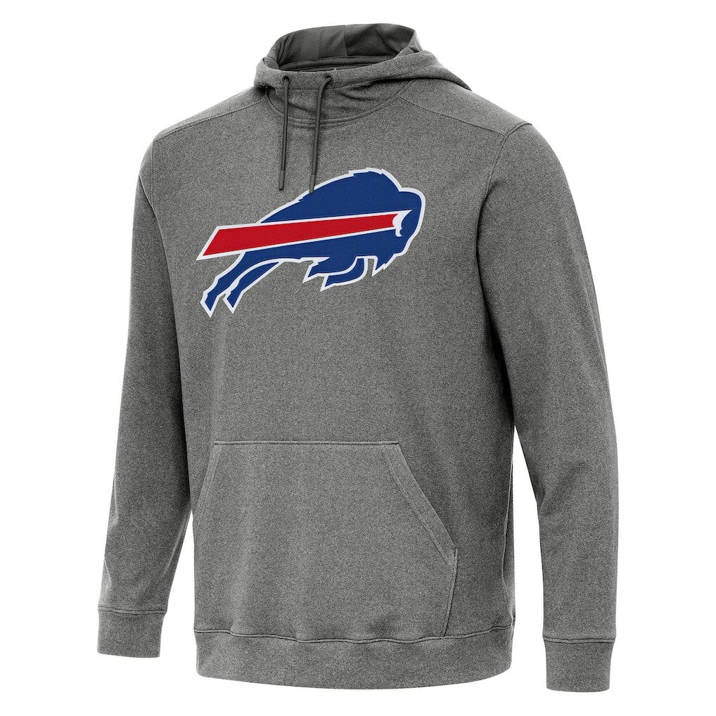 Buffalo Bills Antigua Cloud Pullover Hoodie - Heather Black Hoodies