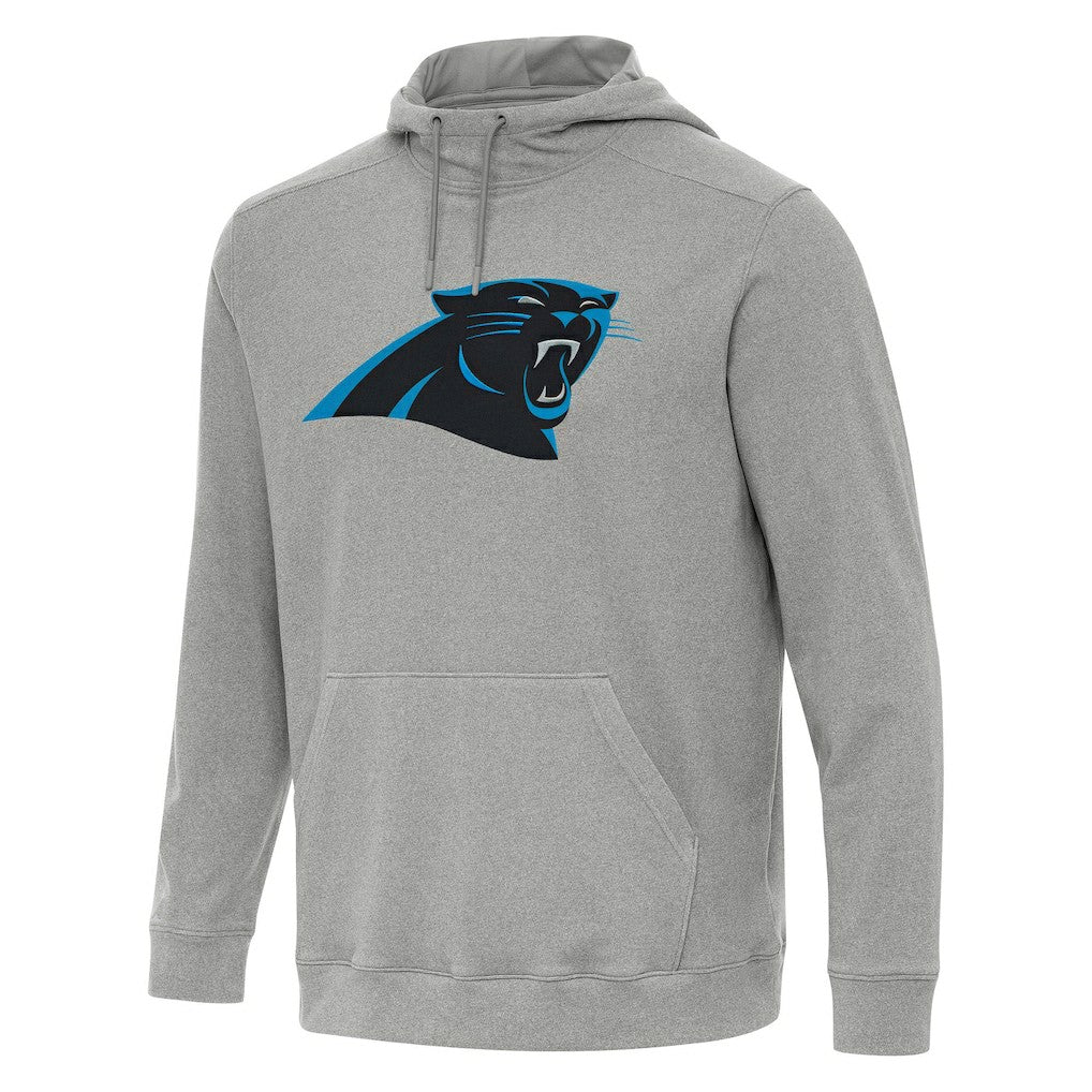 Carolina Panthers Antigua Cloud Pullover Hoodie - Heather Gray Hoodies