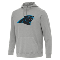 Carolina Panthers Antigua Cloud Pullover Hoodie - Heather Gray Hoodies