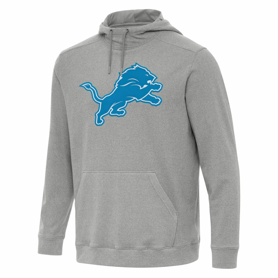 Detroit Lions Antigua Cloud Pullover Hoodie - Heather Gray Hoodies