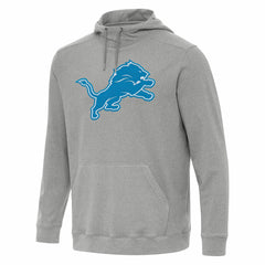 Detroit Lions Antigua Cloud Pullover Hoodie - Heather Gray Hoodies