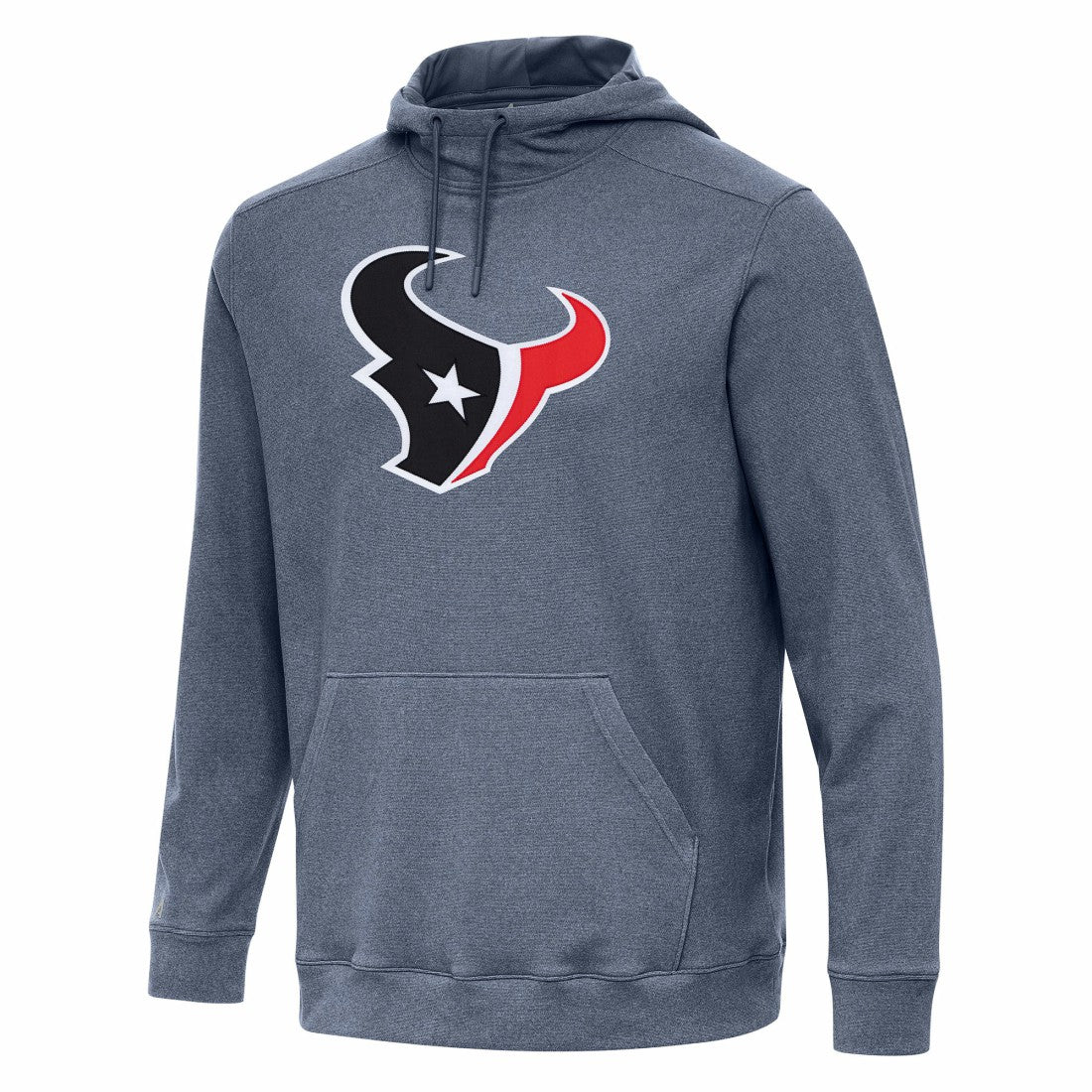 Houston Texans Antigua Cloud Pullover Hoodie - Heather Navy Hoodies