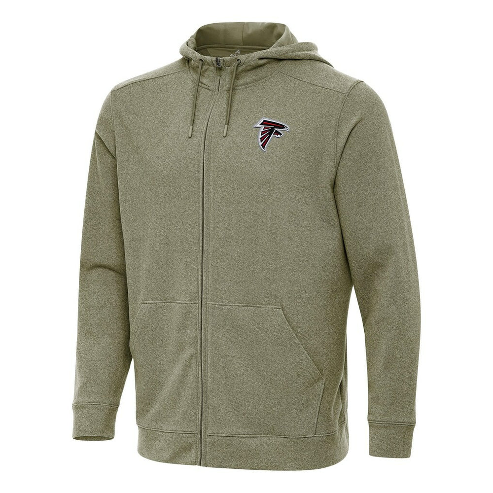 Atlanta Falcons Antigua Effortless Full-Zip Hoodie - Olive Hoodies