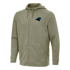 Carolina Panthers Antigua Effortless Full-Zip Hoodie - Olive Hoodies