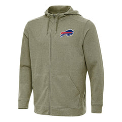 Buffalo Bills Antigua Effortless Full-Zip Hoodie - Olive Hoodies