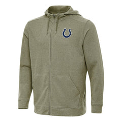 Indianapolis Colts Antigua Effortless Full-Zip Hoodie - Olive Hoodies