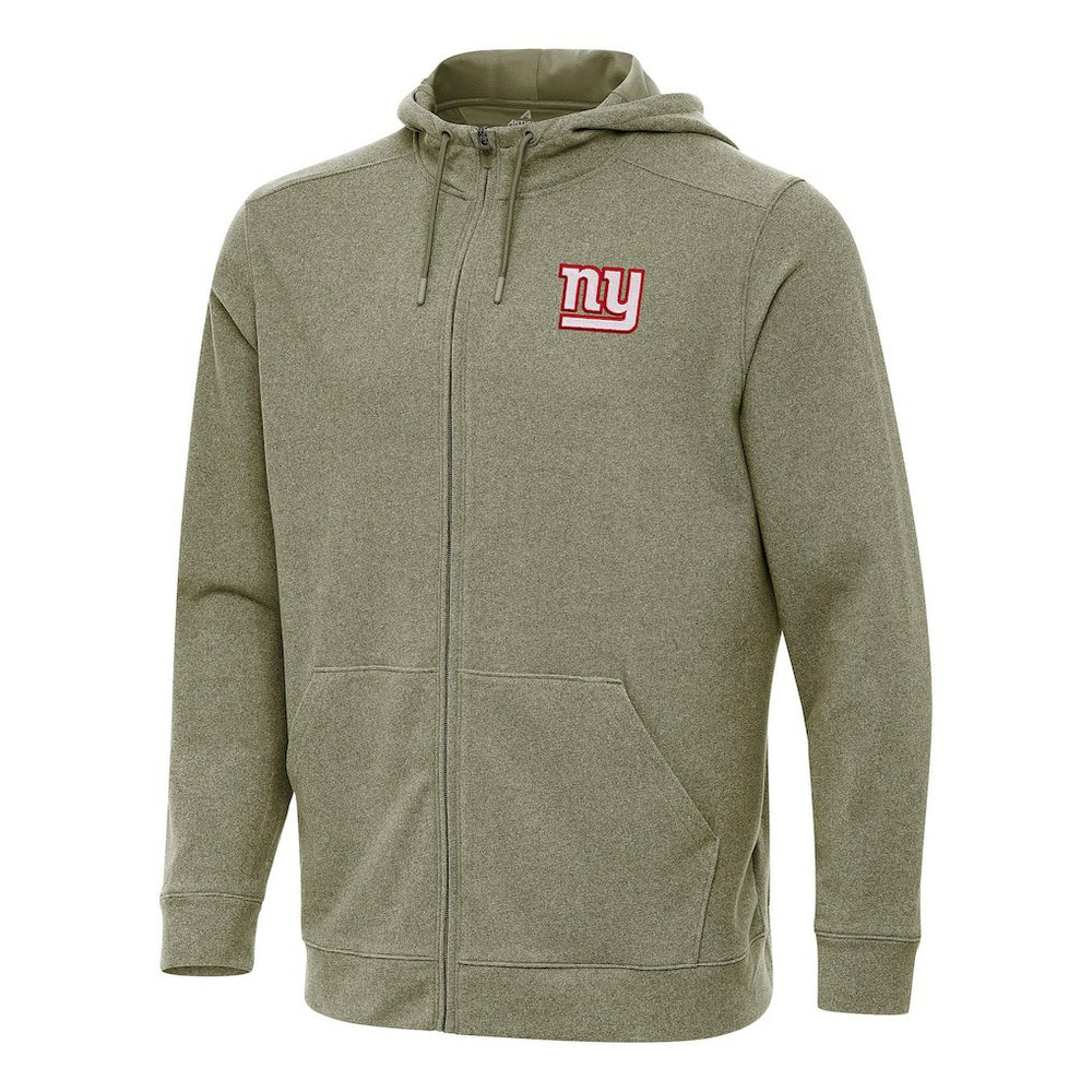 New York Giants Antigua Effortless Full-Zip Hoodie - Olive Hoodies