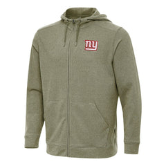 New York Giants Antigua Effortless Full-Zip Hoodie - Olive Hoodies